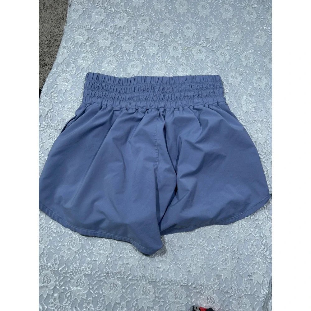 Nike One Ultra High Waisted Smocked Running Shorts Purple XL Gym Workout